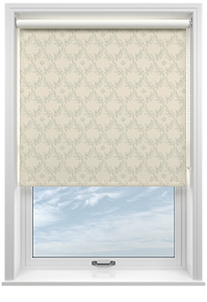 Trellis Prints, Vine and Bloom Romsey Bud Green - Roller Blind